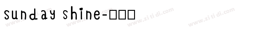 Sunday shine字体转换